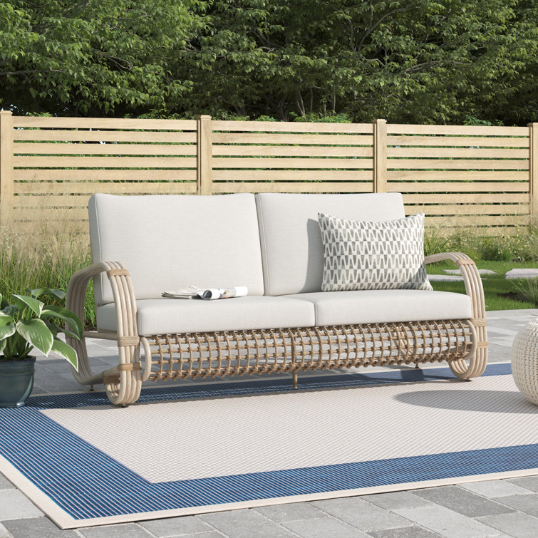 Curved discount outdoor loveseat